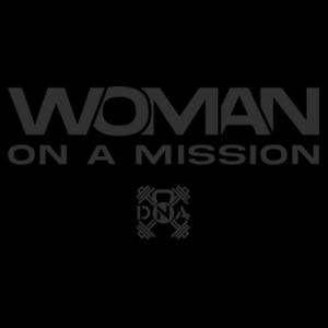 WOMAN ON A MISSION - WOMEN'S CROPPED HOODIE - $R4US8V$ Design