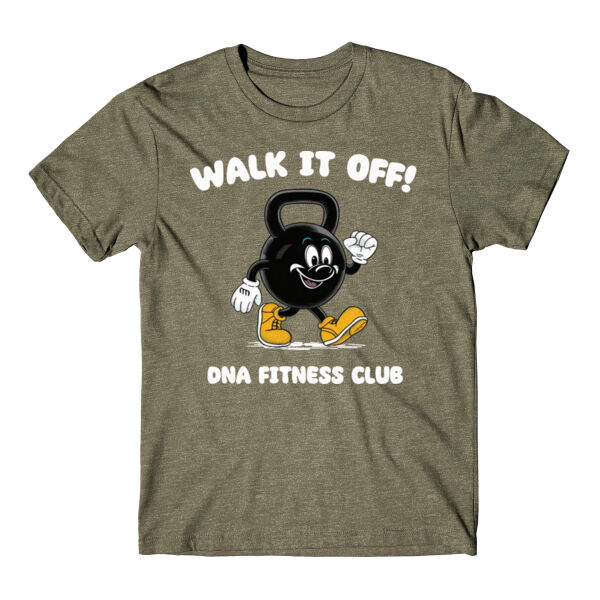 DNA FITNESS - WALK IT OFF! - T-SHIRT - MILITARY GREEN - V7TD5R Thumbnail